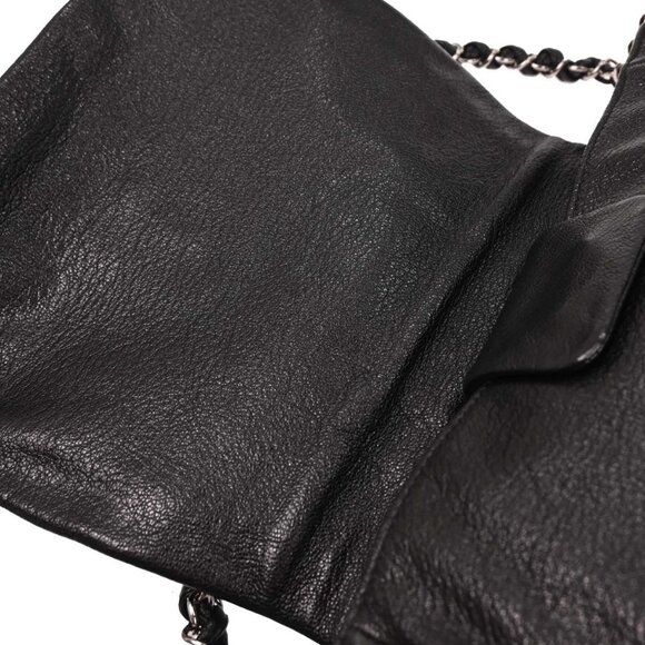 Chanel Black Calfskin Luxury Line Accordion Flap Handbag 196345 - Picture 6 of 9